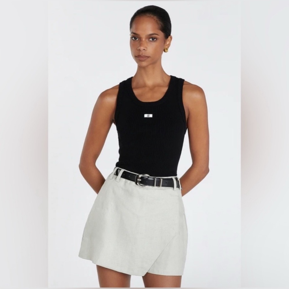 DISSH Chalk Linen Skort